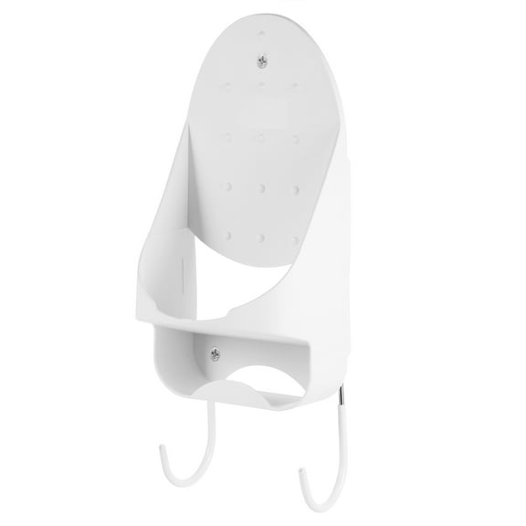 BESTYASH White Ironing Board Wall Rack for Home, Material, Easy Installation, Large Capacity, 180 Degree Rotation