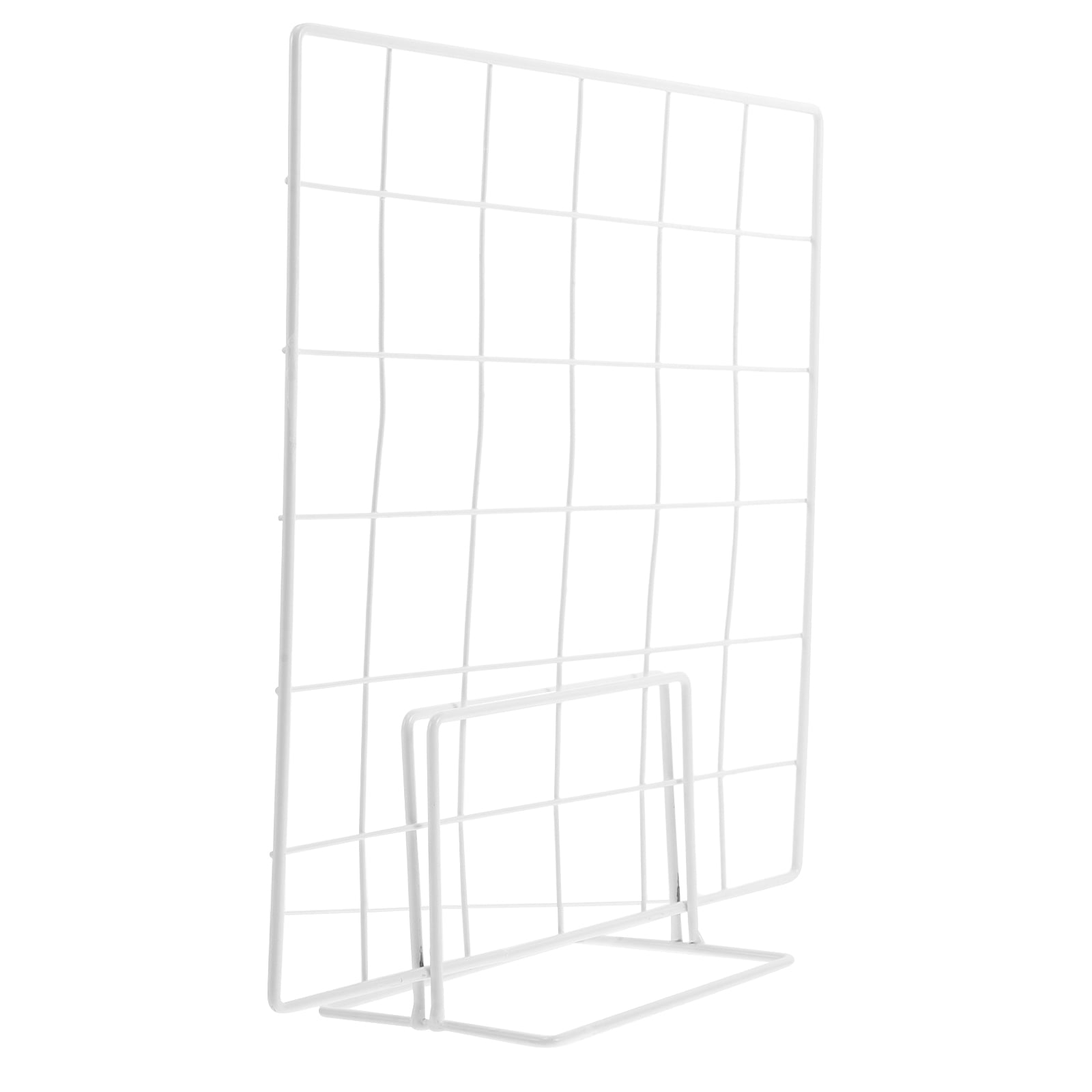 Shop Grid Display BESTYASH White Wire Grid Storage Rack for Market Stalls Photo Display ...