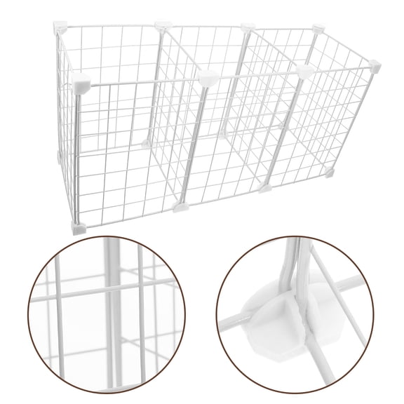 BESTYASH Adjustable White Wire Shelf Divider for Refrigerator and Freezer Food Storage Organizer