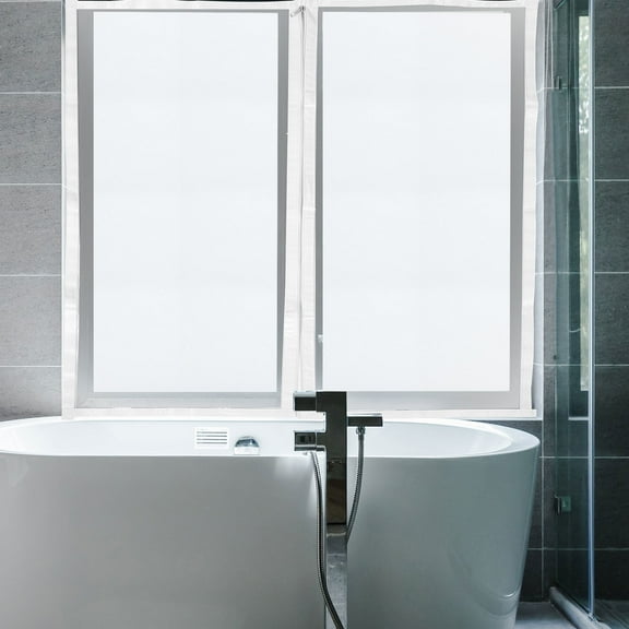 BESTYASH Window Thermal Insulation Film with Weatherproof Sealing Kit, White Plastic, , 1 Set