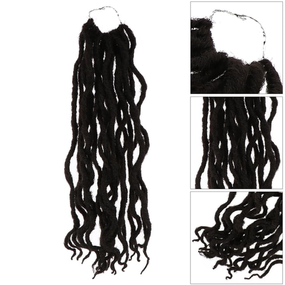 BESTYASH Women Braids Hair Extensions Faux Locs Hair High Temperature Silk Long-term Use 1Pack