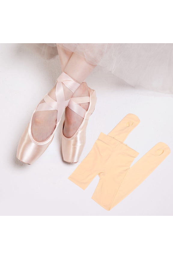 Womens Dance Tights 2-Pack Stretchy Breathable Ballet Leggings for Girls and Adults in Dance Class