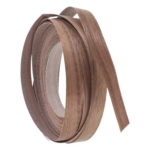 BESTYASH Self Adhesive Wood Edge Trim Roll Coffee Color Wood Grain Tape for Furniture Cabinet DIY Home
