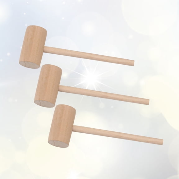 BESTYASH Wood Mini Hammer 6Pcs Beige for Enhancing Arm Movement Restaurant Owners