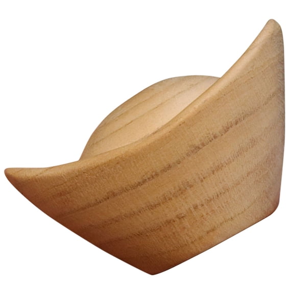 BESTYASH Wood Sculpture Ingot Figurine Wooden Beige Home Decor 1Pack for Adults Office Decoration