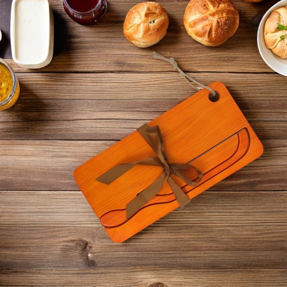 BESTYASH Wooden Bread Cutting and Serving Board with Stable Platform for Homemade Loaves