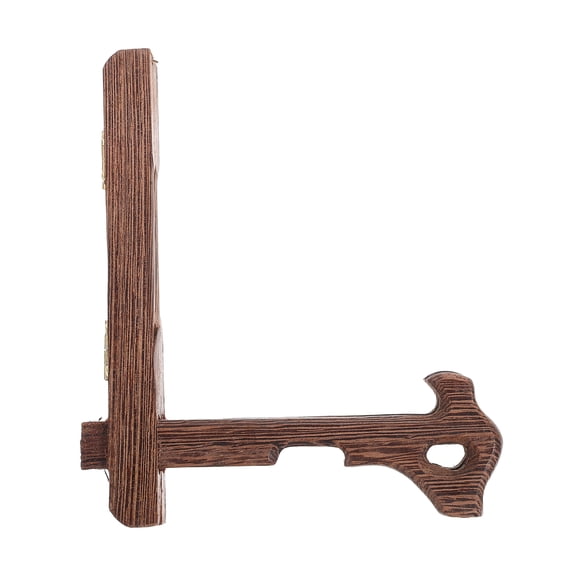 BESTYASH Wooden Picture Frame and Plate Display Stand Brown for Home and Commercial Use