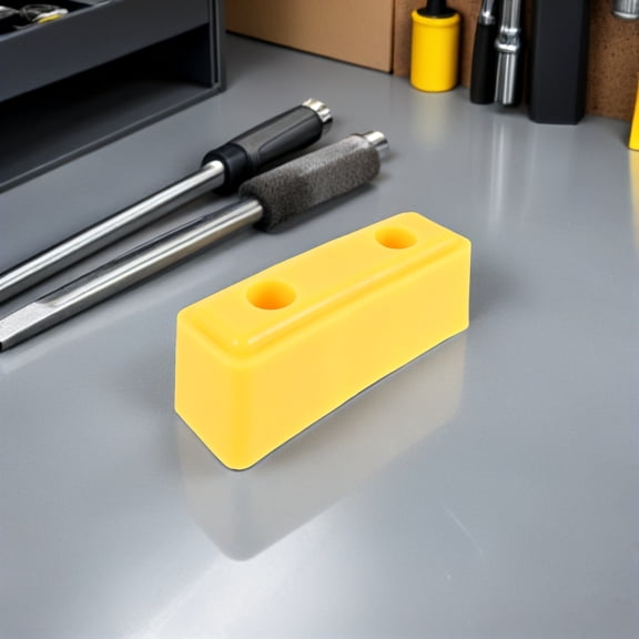 BESTYASH Car Rear Bumper Protector Heavy Duty Rubber Pads Weather Resistant Yellow