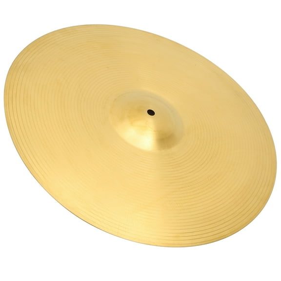 BESTYASH Yellow Jazz Drum Crash Cymbal - Metal Drum Accessory for Practice, Performance, and