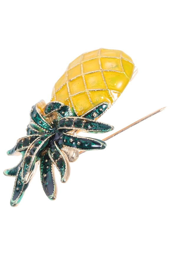 Dress Brooch Pineapple Corsage Pin Elegant Ladies Accessory 1Set
