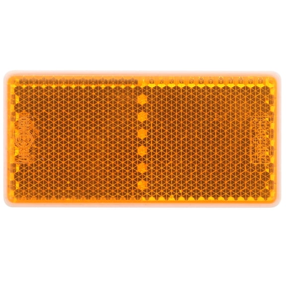 BESTYASH Yellow Rectangle Reflector Sticker for Vehicle Truck Trailer with Self Adhesive for Easy Installation