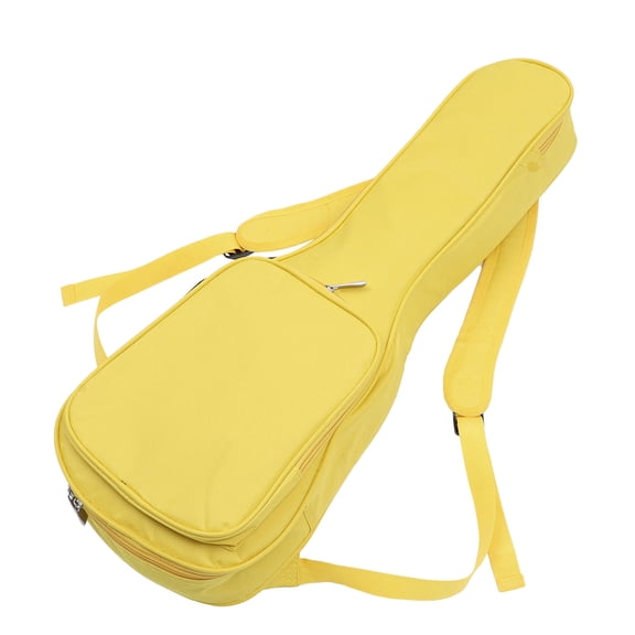 BESTYASH Yellow Oxford Cloth Ukulele Bag with Adjustable Shoulder Strap for 4-String Ukulele Storage and