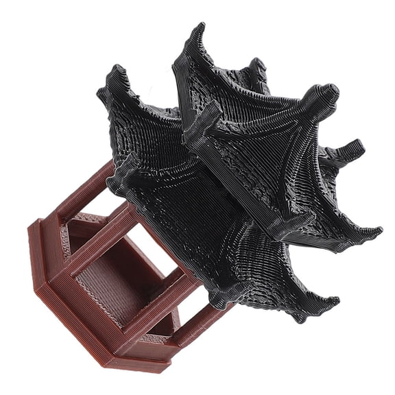 BESTYASH Zen Garden Decor Multi Layered Structure Brown Plastic For Dollhouse 1Pcs