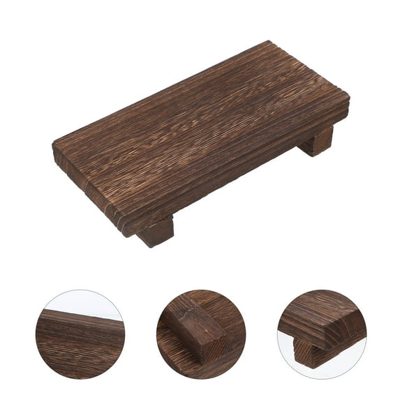 BESTYASH Wooden Candle Riser Pedestal Stand, Coffee Wood Plant Holder for Living Room Decor, 1 Pack