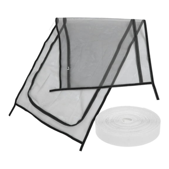 BESTYASH Black Pet Screen Door Barrier for Indoor Use, Easy to Install, Cat Screen Door, 1 Pack