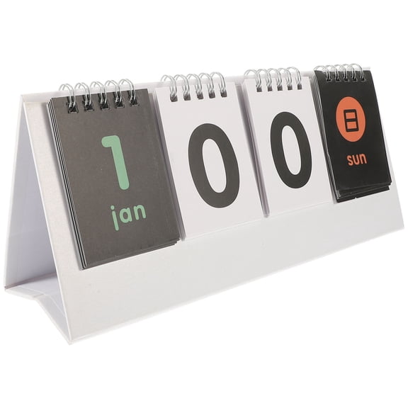 BESTYASH desktop perpetual calendar for home decoration White Paper 1Pcs