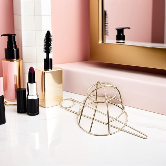 BESTYASH hair holding Hair Cuff Bun Metal Hair Stick for Bridal Shower Golden 1 Set