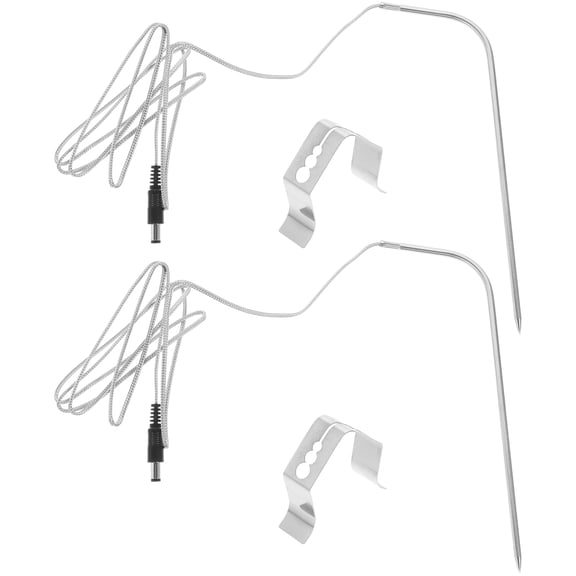 BESTYASH meat thermometer probe 1 Set Silver Plastic Replace Damaged Probes for Camping