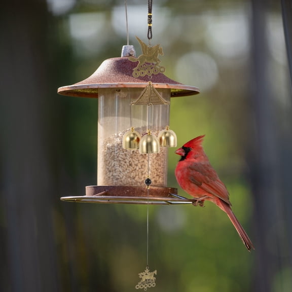 BESTYASH metal wind chimes pendant Alloy Wind Chimes Coffee 1Set for Outdoor Use and Retro Style