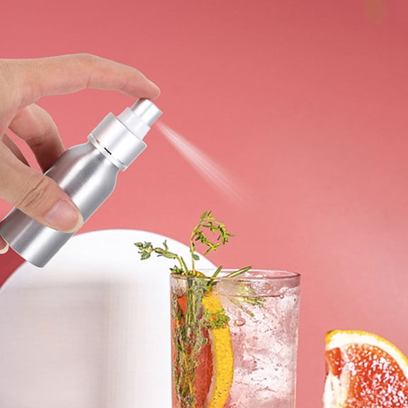 BESTYASH mini atomizer Refillable Atomizer Silver Fine Mist Home Use 1Pack