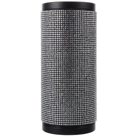 BESTYASH Refillable -Plated Car Tissue Box Holder, Round Cylinder Design with Non- Base for Access