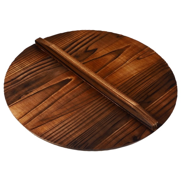 BESTYASH Anti Oil Splatter Guard Pot Cover Wood Brown Cooking 1Pcs