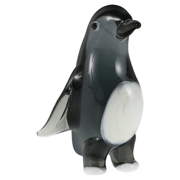 BESTYASH penguin collectibles decor grey crystal table decoration for adults 1Pack