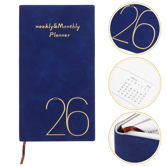 BESTYASH Navy Paper Project Planner 1 Piece for Student Time Management and Academic Planning Back to School
