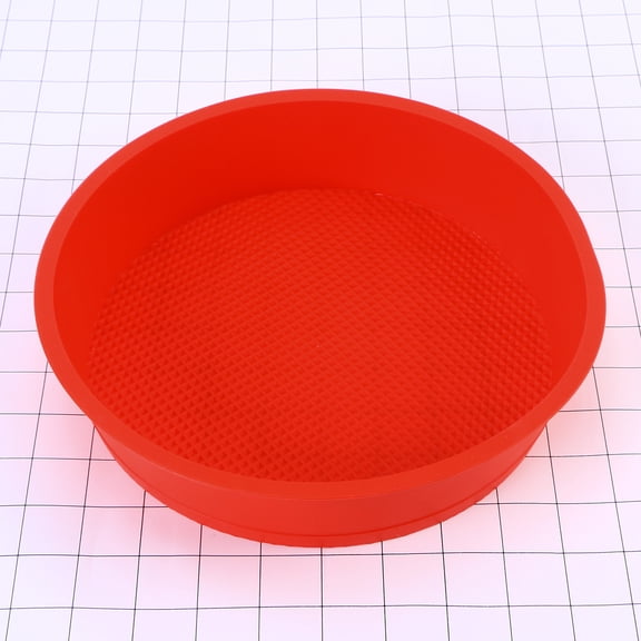 BESTYASH round baking pan Baking Sheet Nonstick Red for Home Bakers 1Pack