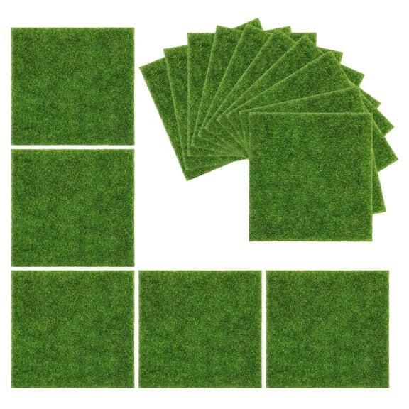 BESTYASH artists Artificial Grass Green Plastic for Indoor Use 15pcs