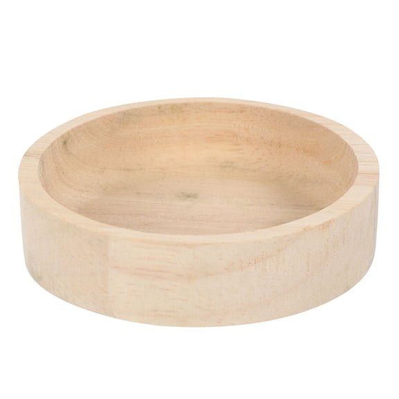 BESTYASH small animal feeding bowl Wooden Food Storage Container Beige 1Set