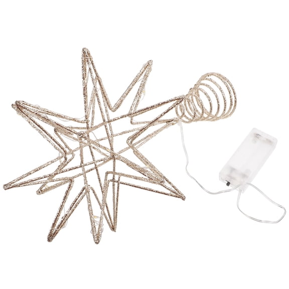 BESTYASH snowflake tree topper Star Tree Topper Metal Multi 1Pack for Hosts Traditional Holiday Decoration
