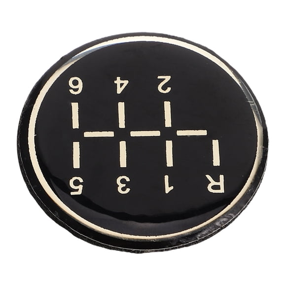 BESTYASH Black Car Gear Shift Sticker with Coating, Enhanced Design for Manual Transmission Trucks and Vehicles