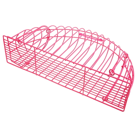 BESTYASH wear-resistant cat shower cage Stainless Steel Pink for Grooming Pet Dogs 1Set