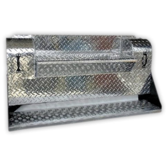 BESTfit 45 Inch Diamond Plate Battery Box For Kenworth W/ Center Step