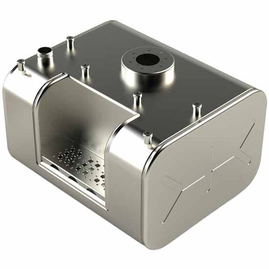 BESTfit 50 Gallon Aluminum Diesel Fuel Tank Rear Fill 18