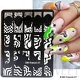 thumbnail image 1 of BESW Nail Stamping Plates with Geometric Templates, Stripes, Flowers, and 3D Designs Printing Tool SW-French 07, 1 of 5
