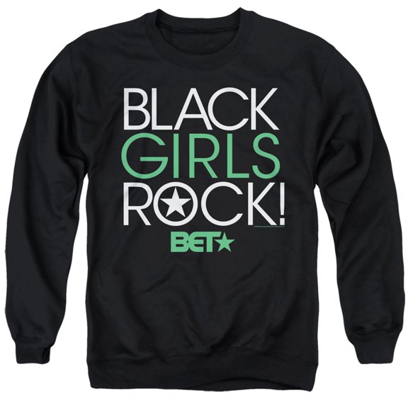 BET Black Girls Rock Unisex Adult Crewneck Sweatshirt (X-Large) Black