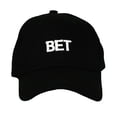 thumbnail image 1 of Road Rage BET Embroidered 100% Cotton Casual Baseball Cap, Black, 1, 1 of 2