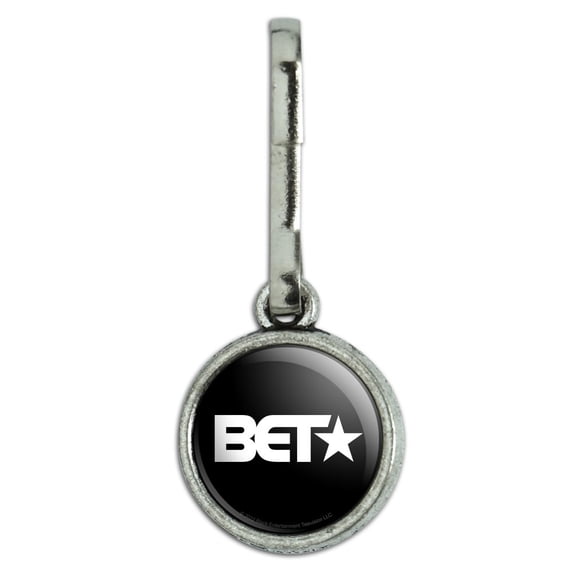 BET Logo Antiqued Charm Clothes Purse Suitcase Backpack Zipper Pull Aid