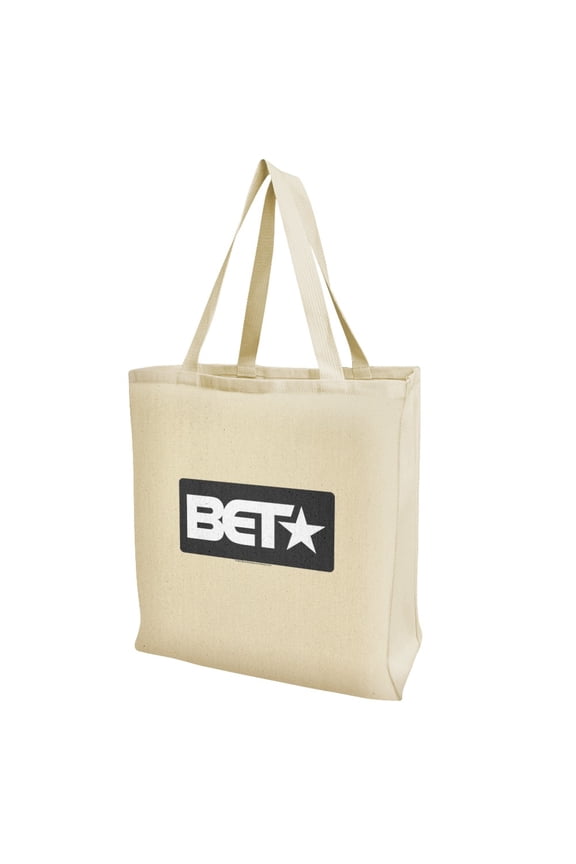 BET Logo Grocery Travel Reusable Tote Bag