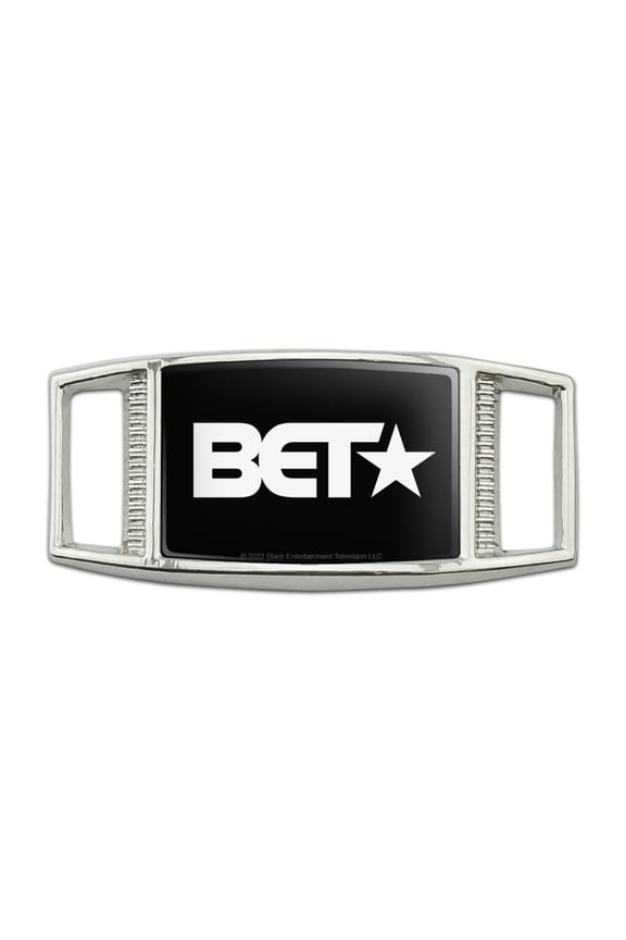 BET Logo Rectangular Shoe Shoelace Shoe Lace Tag Runner Gym Charm Decoration