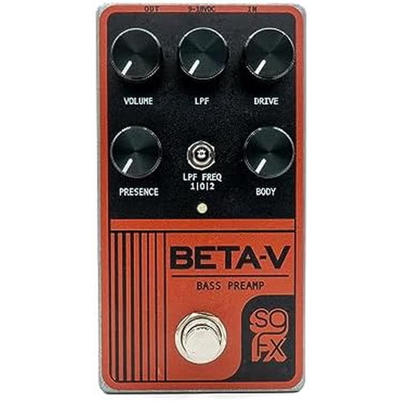 BETA-V Bass Preamp Pedal$$Music