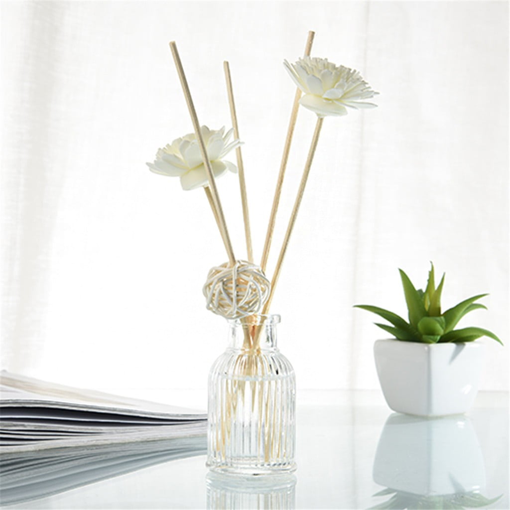 BETADOG Clearance Sales Reed Oil Diffusers with Natural Sticks, Glass