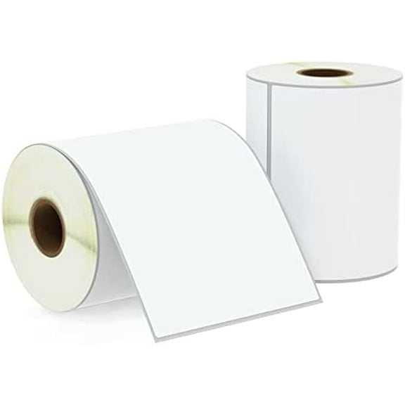 BETCKEY - 4" x 6.5" Large Shipping Labels & Multipurpose Compatible with Zebra & Rollo Label Printer,Premium Adhesive & Perforated[2 Rolls, 500 Labels]