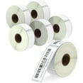 thumbnail image 1 of BETCKEY - Compatible DYMO 30252 (1-1/8" x 3-1/2") Address & Barcode Labels - Compatible with Rollo, DYMO Labelwriter 450, 4XL & Zebra Desktop Printers[6 Rolls/2100 Labels], 1 of 1