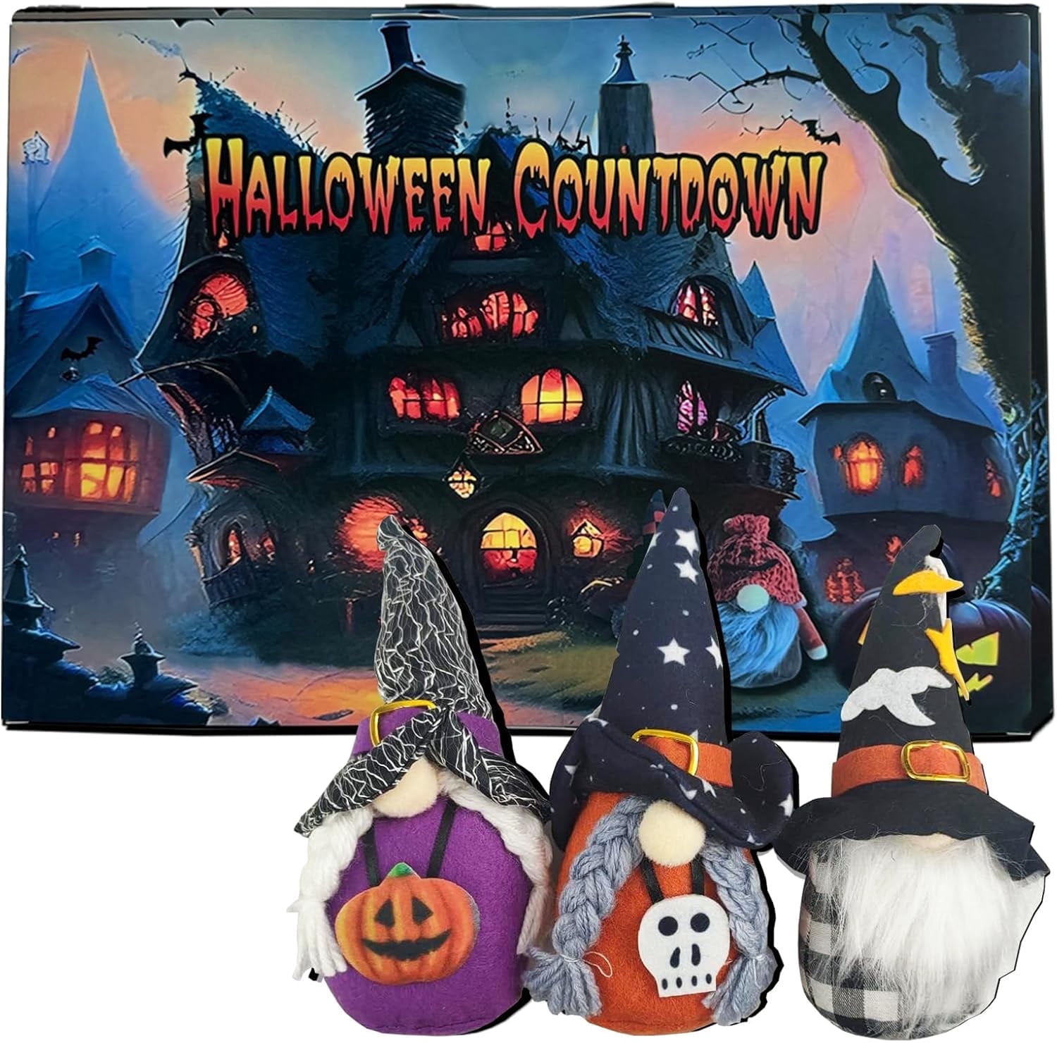 BETEAM Halloween Advent Calendar 2025 Blind Box Gnomes Countdown ...