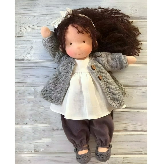 BETEAM Waldorf Doll Handmade 100% Organic Cotton Dolls for 2+ Year Old Girls Rag Doll as Birthday Gifts Plush Figure Toys For Christmas Gifts -10