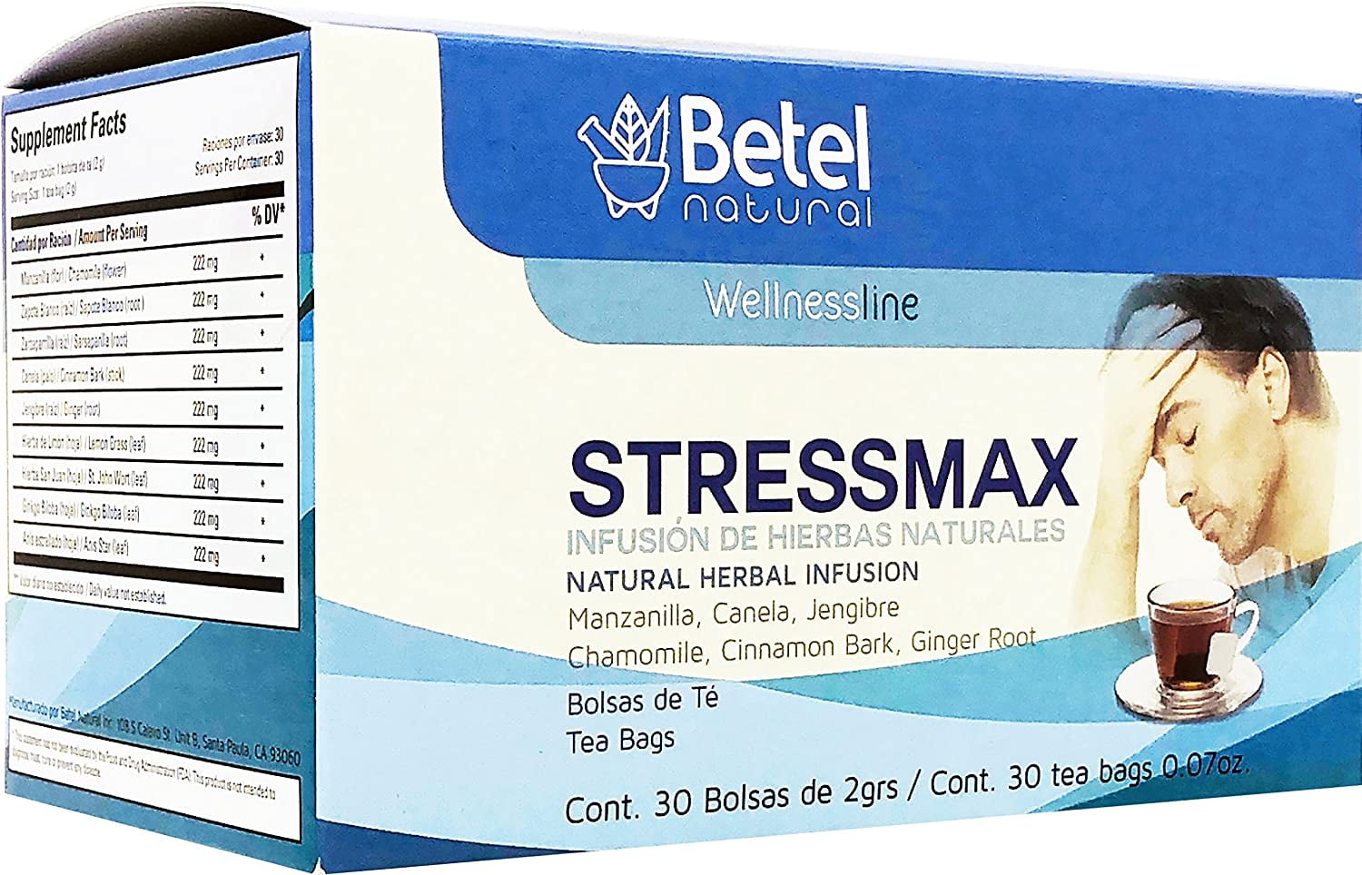 BETEL Stressmax Tea by Betel Natural Anxiety and Stress Relieving 24 Tea Bags 61d37b58 a786 48c5 9f07 35409d52a2f0.3ec046d1e6c2be0cd4429abe9078d456