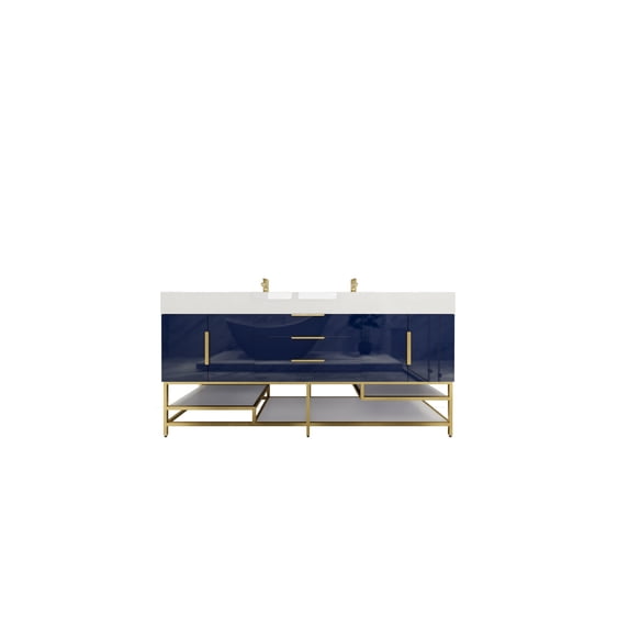 BETHANY FREESTANDING VANITY WITH REINFORCED ACRYLIC SINK FROM 24 INCH TO 84 INCH